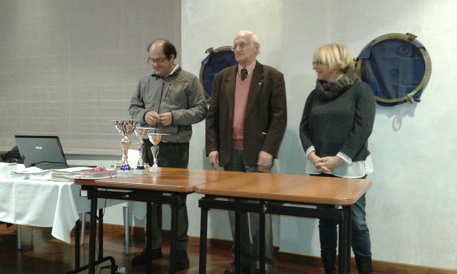 L'arbitro Biancotti e l'organizzatore Antonino Faraci