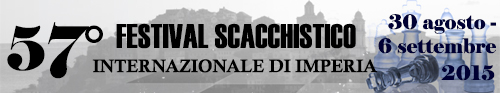Banner 57° Festival Scacchistico Imperiese