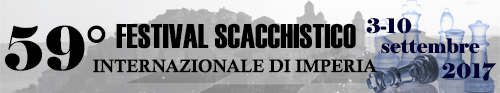 Banner 59° Festival Scacchistico Imperiese